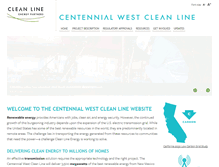 Tablet Screenshot of centennialwestcleanline.com